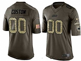 Nike Youth Carolina Panthers Customized Olive Camo Salute To Service Veterans Day Limited Jersey